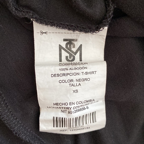 Monastery Couture Black Body-con Midriff - Picture 8 of 8